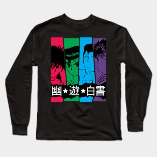 Yu Yu Hakusho Spirit Team Anime Fanart Long Sleeve T-Shirt